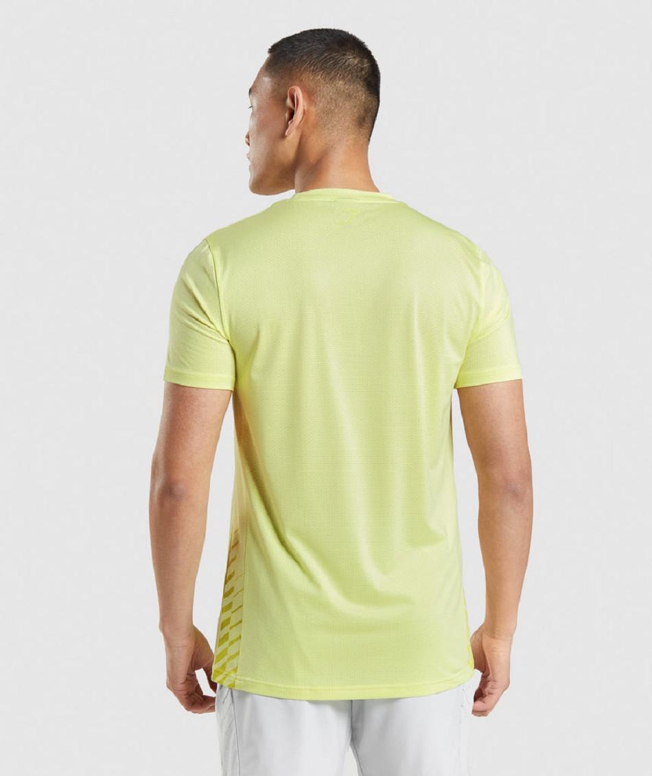 T Shirts Gymshark Deporte Stripe Hombre Verde | CO 3452ILH